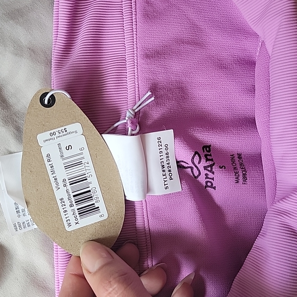 Prana Xochil Ribbed Bikini Swim Bottom Small - Picture 3 of 4